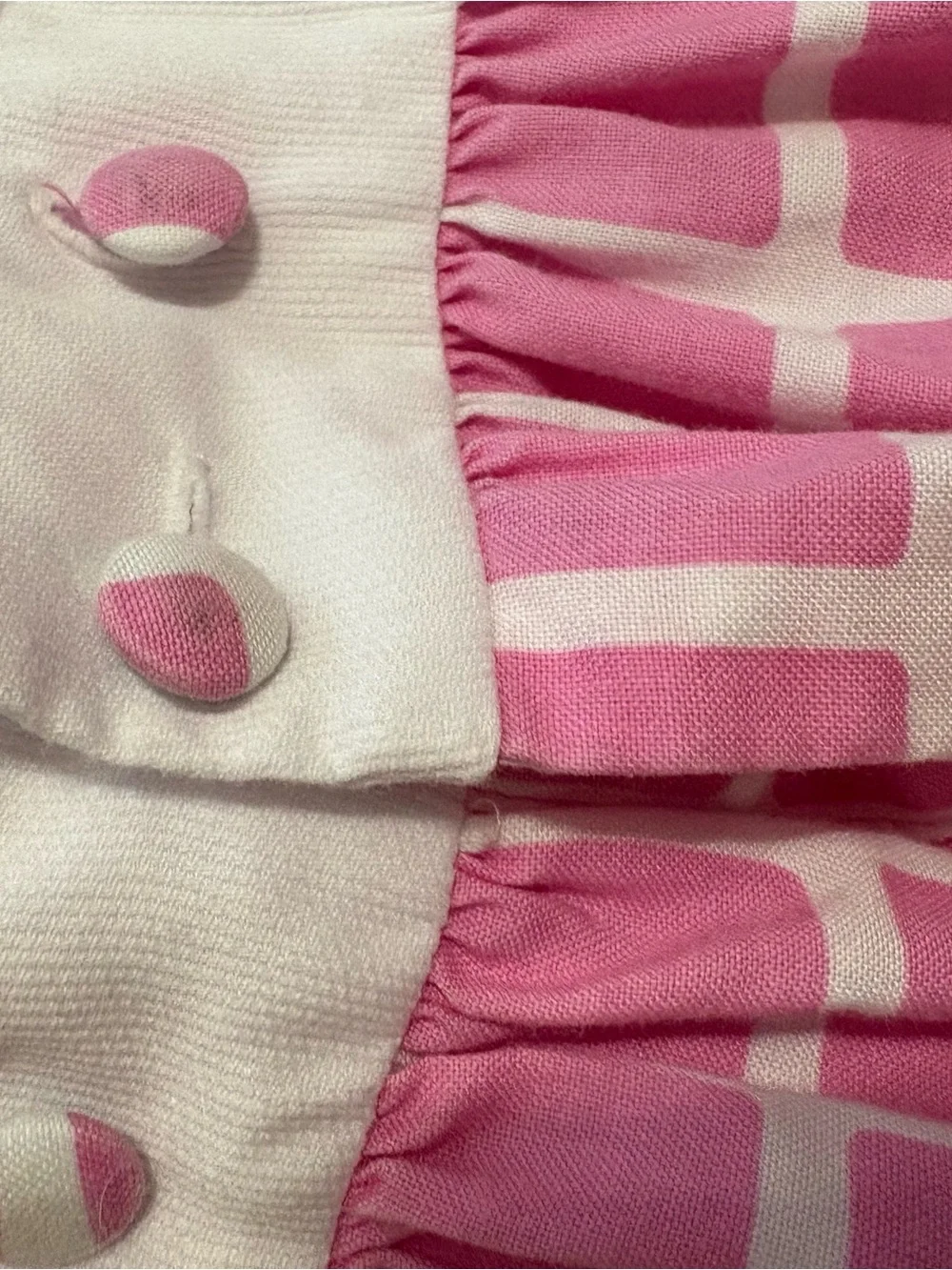 Kelly’s Kids Girls Pink Windowpane Check Ruffle Romper Size 2